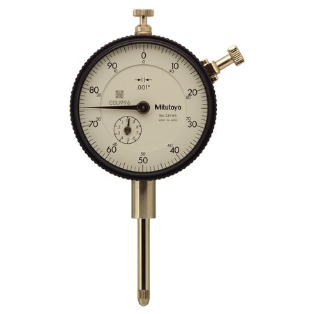 Mitutoyo Dial Indicator, .001, 1 In, 3/8, FB 2416SB-10